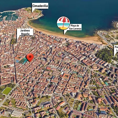 Piso Renovado A 10 Min De La Playa Ideal Familias - Vut5411as Хихон