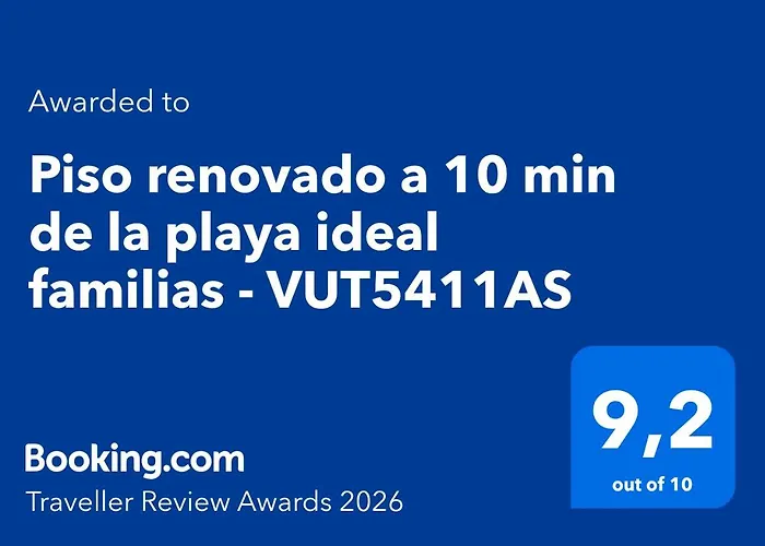 Piso Renovado A 10 Min De La Playa Ideal Familias - Vut5411as * Χιχόν